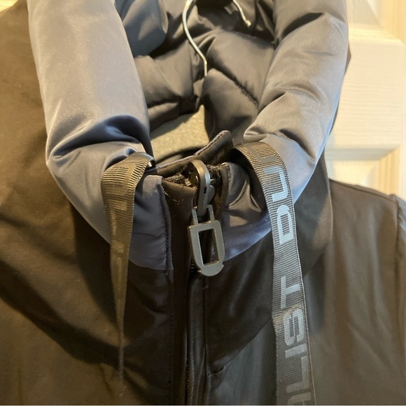 Dualist Stella Coat Womens T1 Navy Hooded Long Puffer Parka Synthetic Insulated - Picture 7 of 16